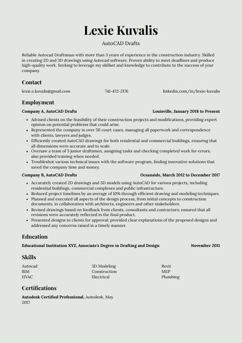 autocad-draftsman-resume-cv-example-and-writing-guide