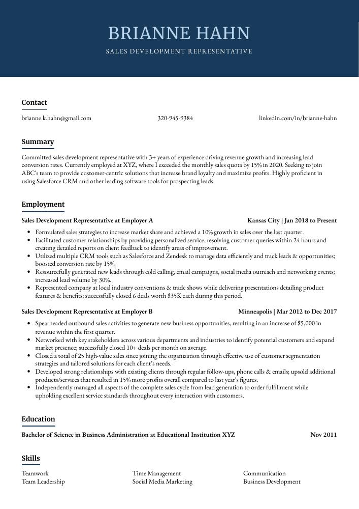 sales-development-representative-resume-cv-example-and-writing-guide